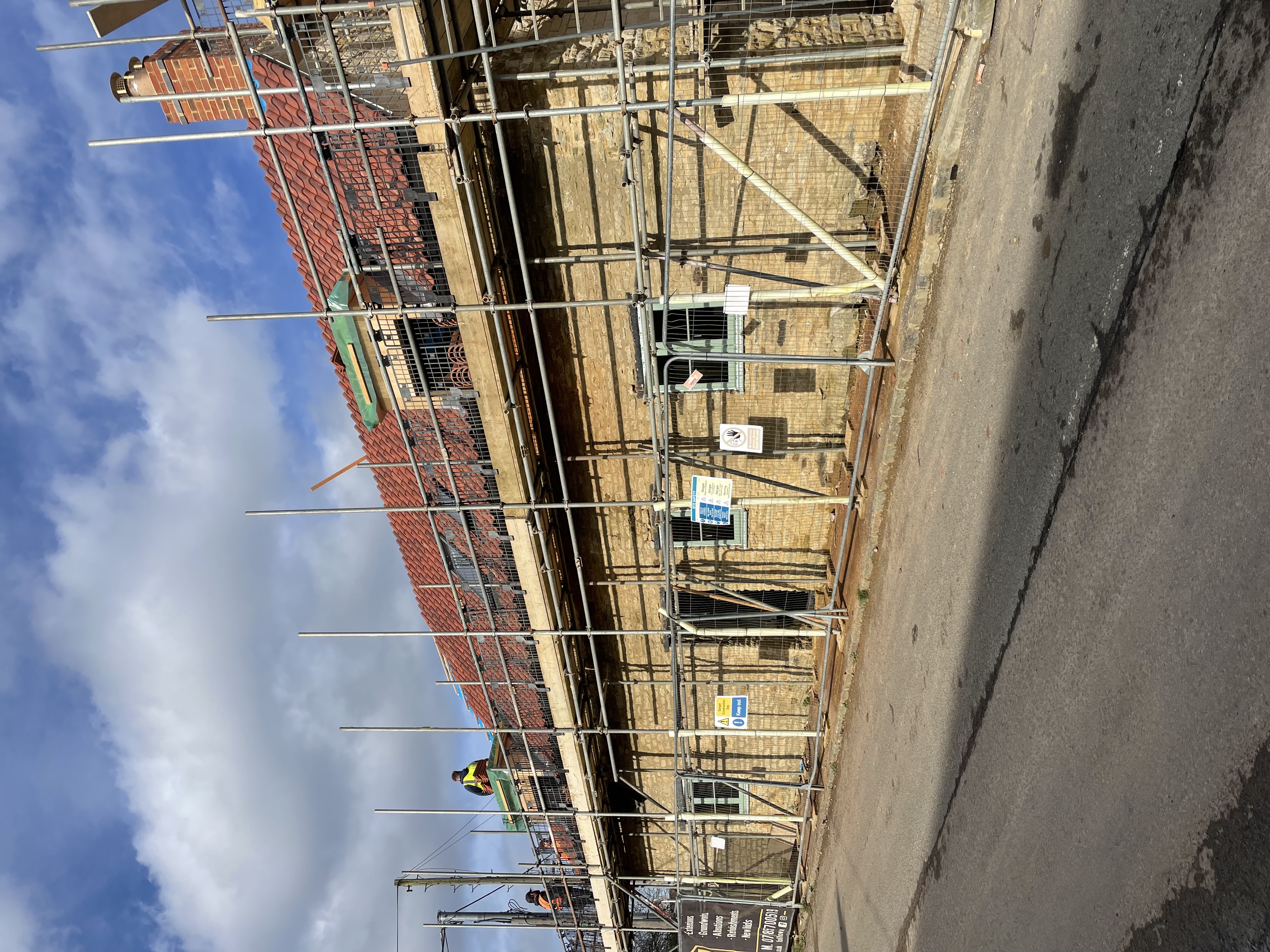 Pepys Lane Slipton - New roof installed, dormers in situ, windows being fitted