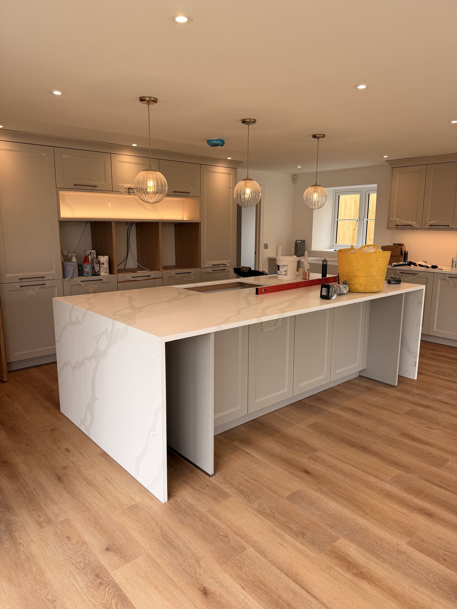 Lily House Plot 2 Pepys Lane - Kitchen with stone island