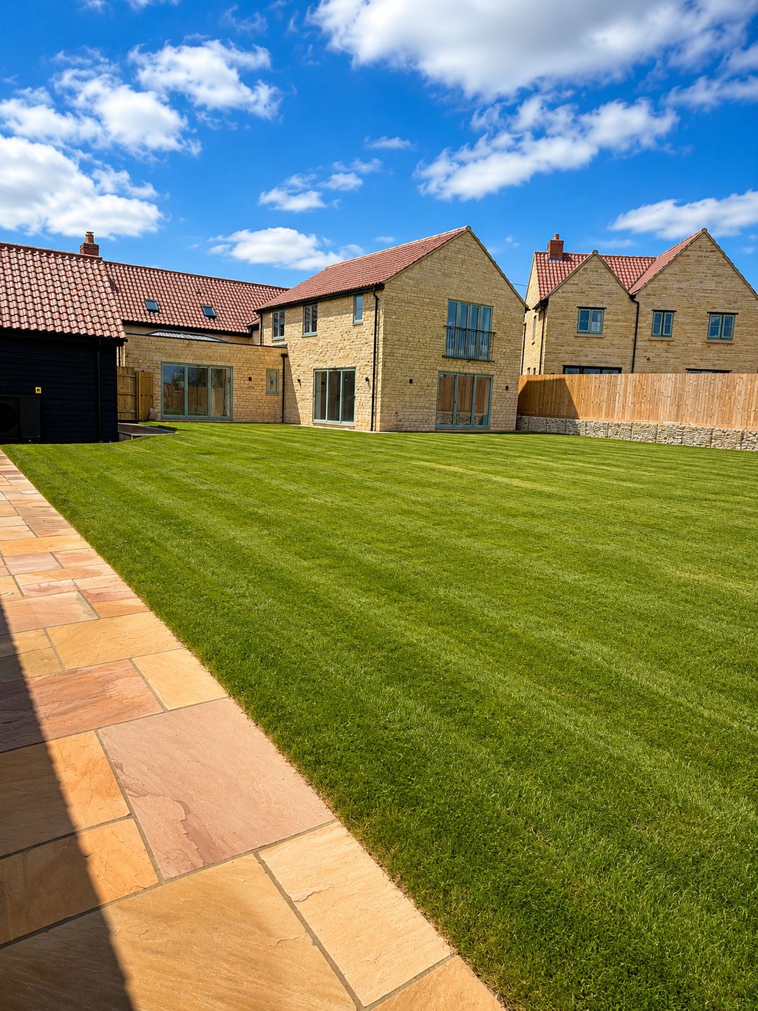 Lily House, Pepys Lane, Slipton - rear garden and patio