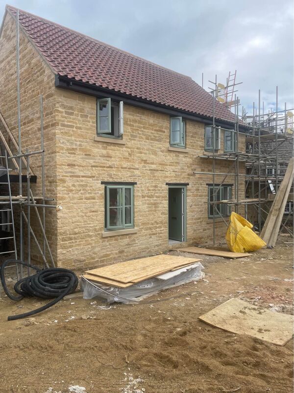 Pepys Lane - Rear elevation under construction